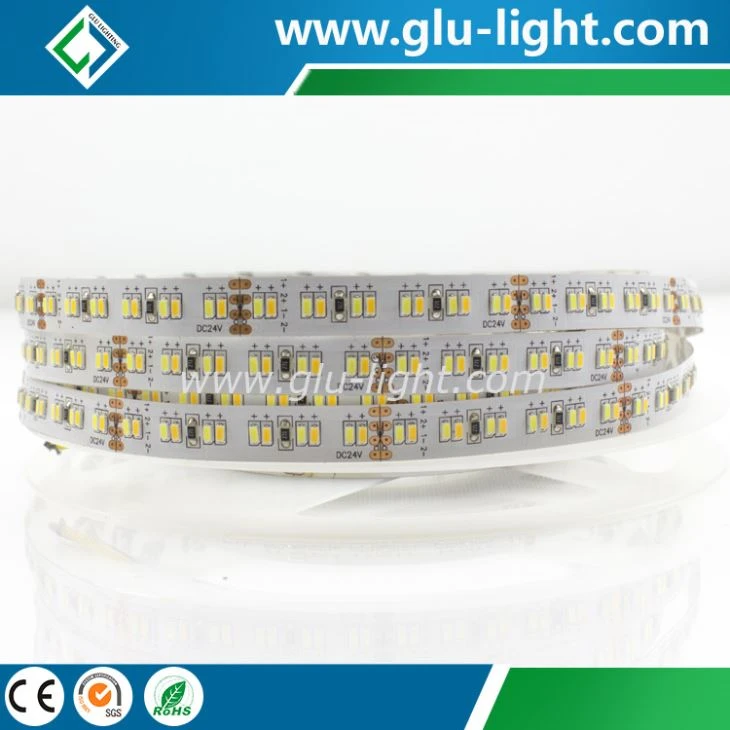 Shenzhen factory price high quality 240led/m CCT 3014 led strip light with ce/rohs